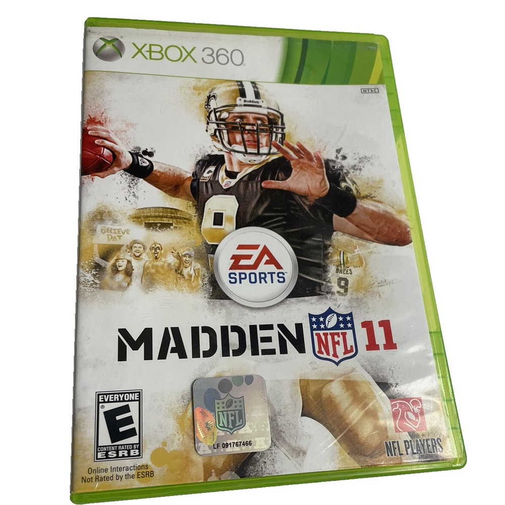 Xbox 360 EA Sports NFL Madden 11 Video Game Used